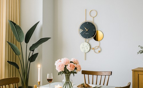 Large silent wall clock - large,