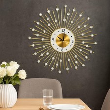 Modern Metal Diamond Clock