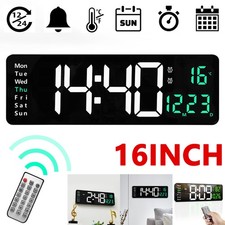 16" Large LED Wall Clock