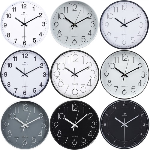 Wall clock round silent - clock,