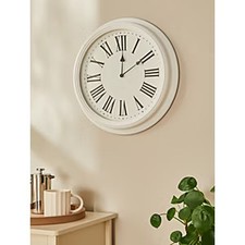 White Traditional Wall Clock