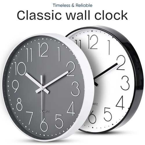 Classic non ticking - round, wall